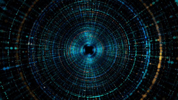 4K科技光点隧道穿梭