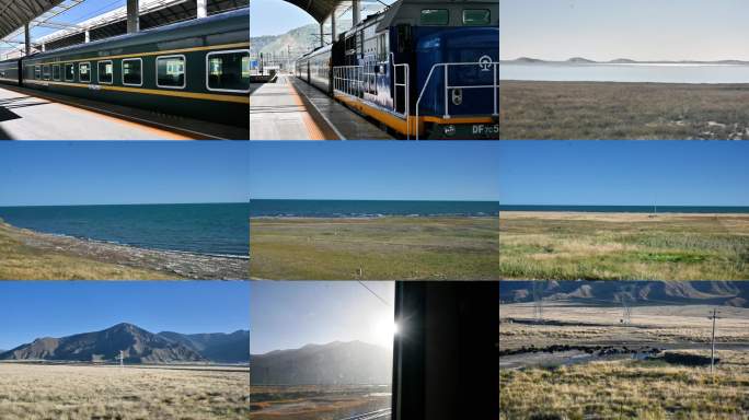 绿皮火车旅行风光