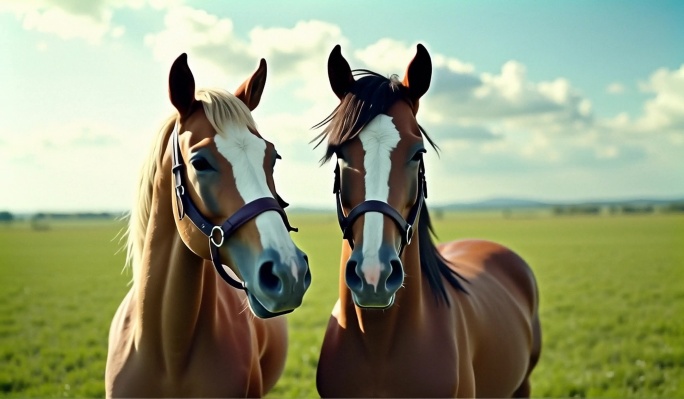 草原日落蒙古包风光 草原骏马星空延时摄影