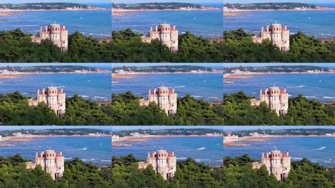 青岛八大关花石楼风光