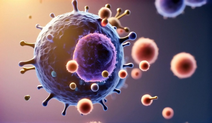 3D医学细胞分子动态DNA双螺旋神经细胞