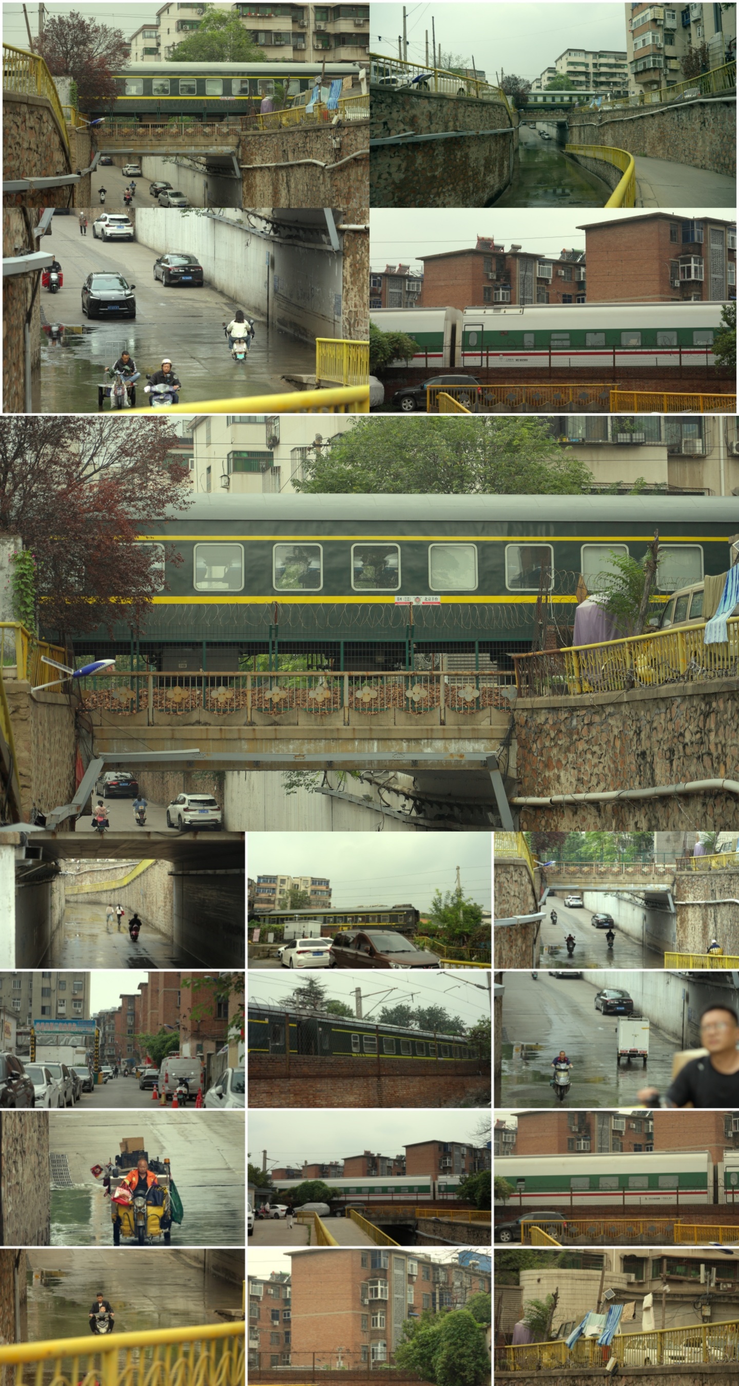 绿皮火车城市记忆年代感绿皮火车