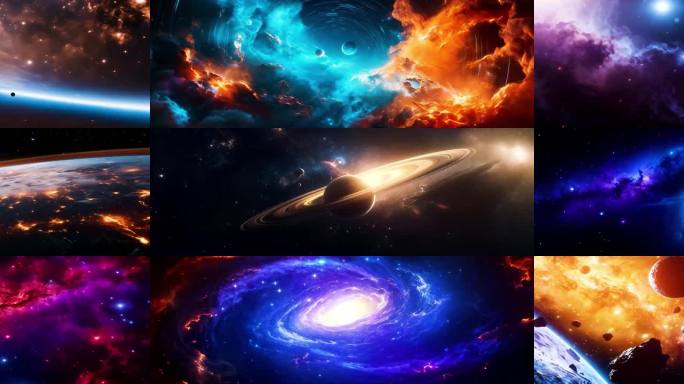 宽屏宇宙星空太空黑洞银河