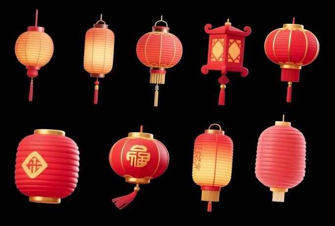 春节喜庆装饰素材