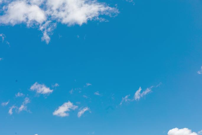 蓝天白云延时摄影