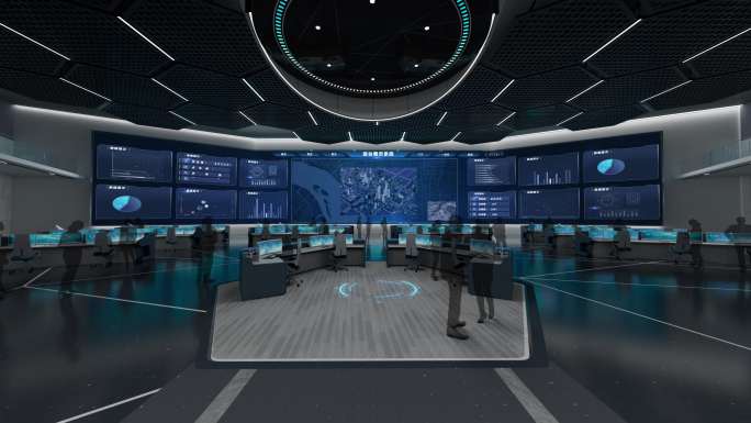 控制中心 指挥中心 科技大厅 中心