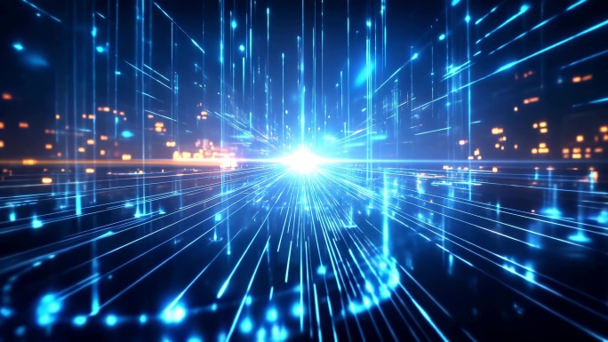 科技感城市灯光秀