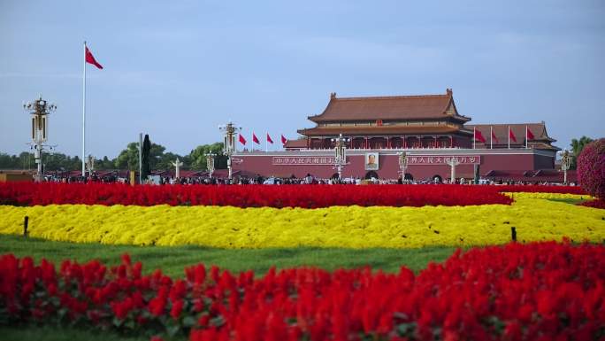 天安门广场国庆纪念抗战胜利80周年