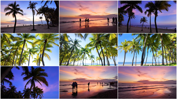 唯美浪漫海滩风光