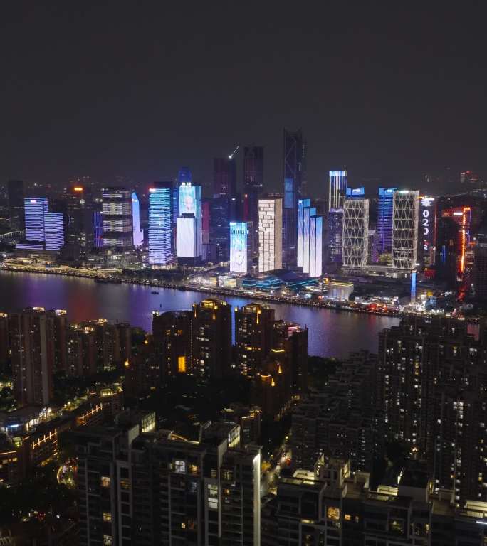 广州塔夜景竖屏