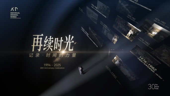 怀旧照片回忆历史图文展示企业发展回顾片头