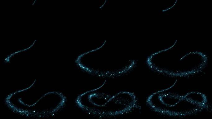 星光粒子蓝色粒子光线