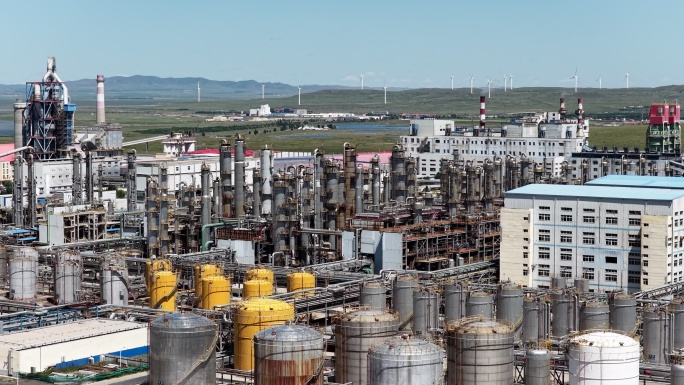 大型工业园区航拍全景