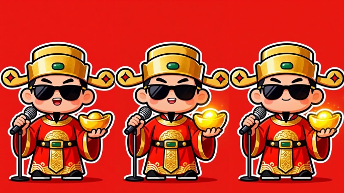 财神说拜年动画