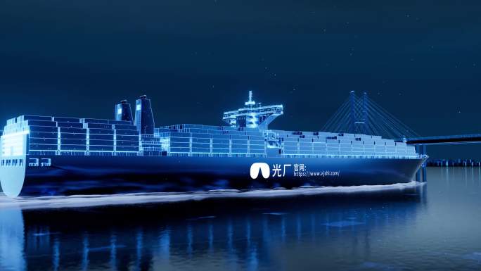 科技物流运输展示AE模板