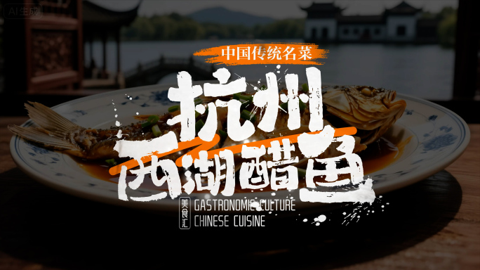 美食字幕标题AE模板