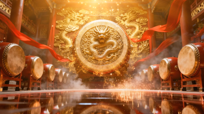 鼓 大鼓 鼓乐 震撼中国风鼓乐表演