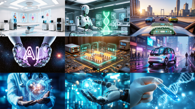 科技AI人工智能工厂芯片数据中心云计算