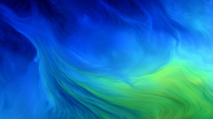蓝绿流体流动抽象背景