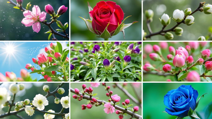 立春 春天 花朵盛开延时