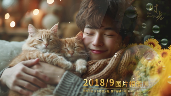 温馨全屏相片切换展示