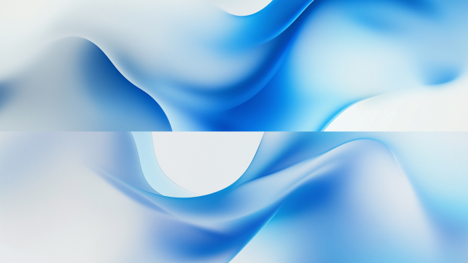 现代简洁蓝色抽象流动宽屏