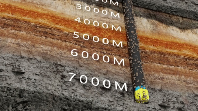 AE模板-地下地层钻井挖掘深度