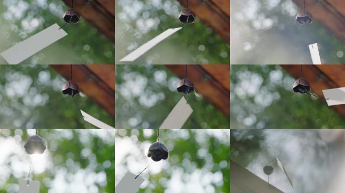 4K日式风铃简约风铃风铃随风摇摆