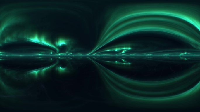 12K全景绿色极光光束