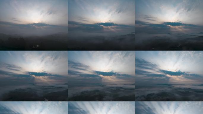 云海日出阳光穿透云层