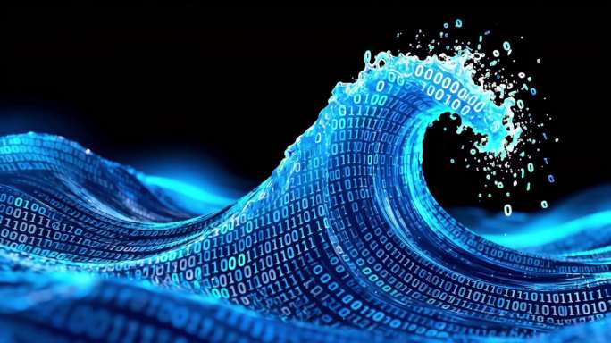 数据机房科技信息 数字浪潮概念