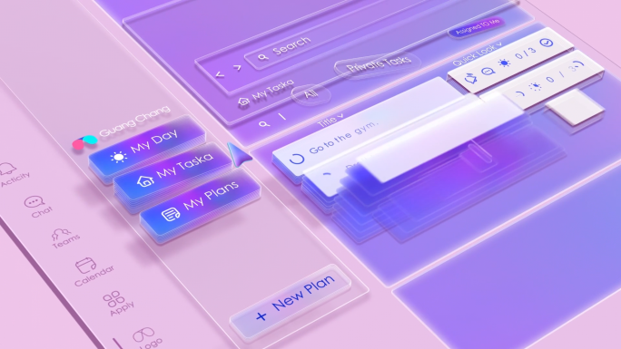 （纯AE制作）高级微软风包装无插件全分层