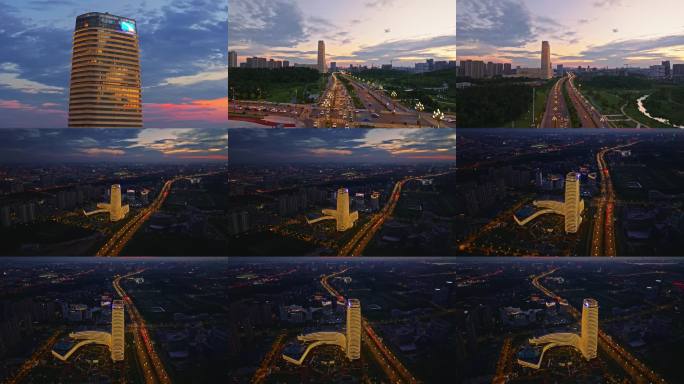 武汉光谷高新大道夜景