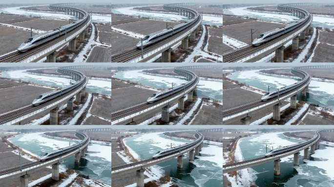 春运 火车 高铁 动车货车和谐号 复兴号