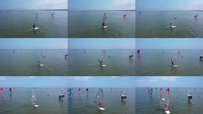 4k 秦皇岛 帆船比赛 大海