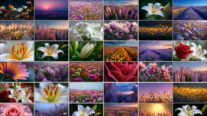 花海 唯美花海 百花盛开 春暖花开