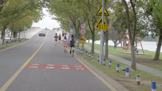 「有版权」常熟城市山径跑步运动4K-2