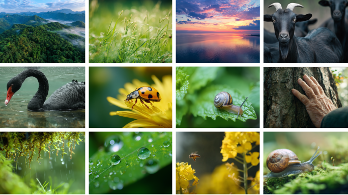 动物植物森林昆虫大自然生态风格