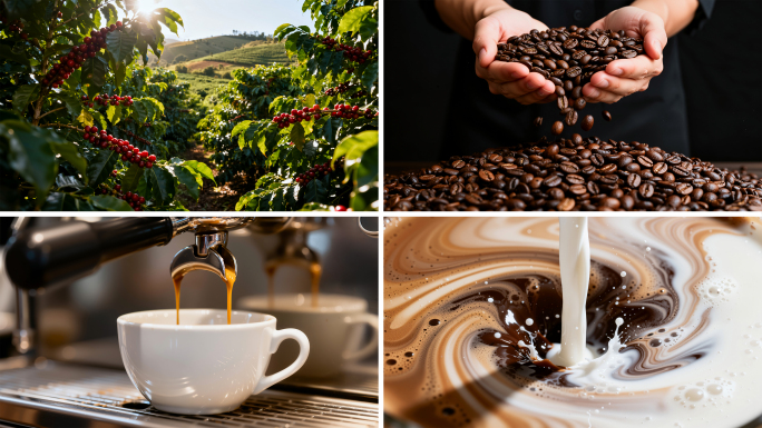 咖啡 咖啡豆种植园 咖啡制作过程 咖啡店