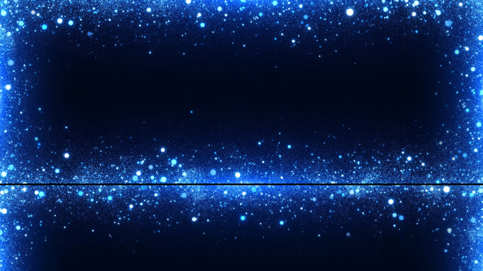 循环蓝色科技粒子边框