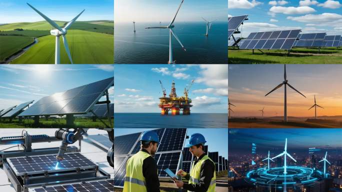 能源电力电网风力发电光伏发电化工厂ai素