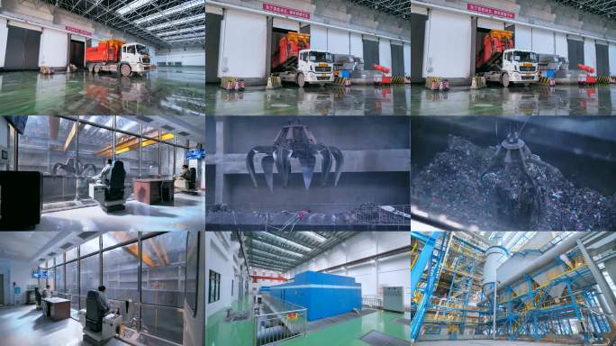 现代化垃圾处理发电站环保节能火力发站