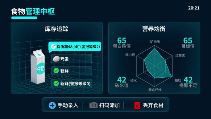 HUD科技智能家居全息UI界面