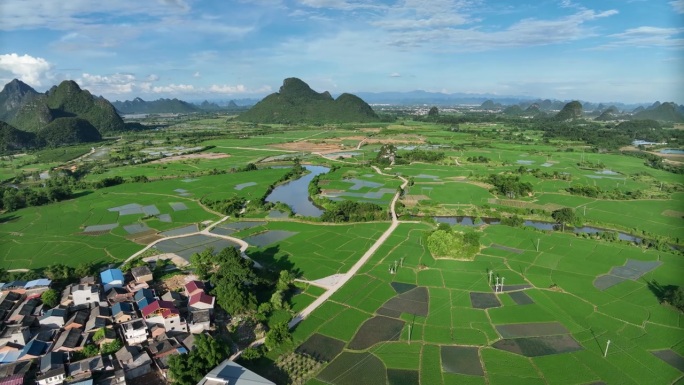 惠贤湿地公园，灵桂，桂林，广西，中国