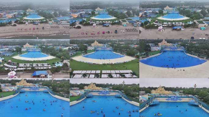 4k 秦皇岛 乐岛 航拍