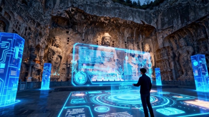数字科技重塑石窟艺术