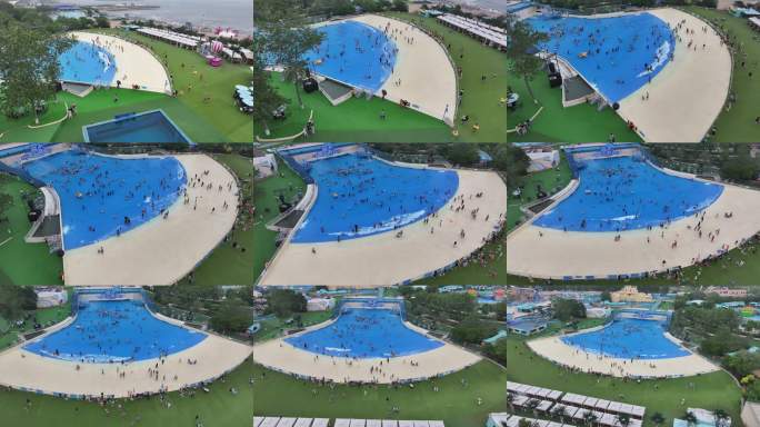 4k 秦皇岛 乐岛 航拍