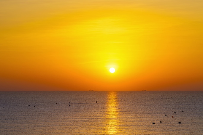 日出朝霞海景海上太阳升起唯美延时8K