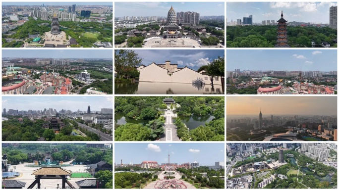 常州著名景点航拍