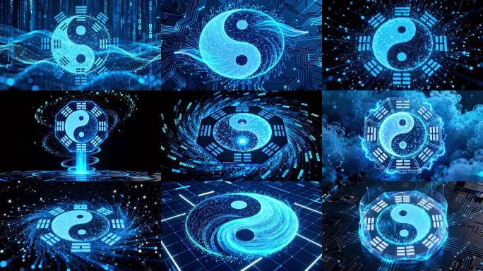科技粒子八卦图 阴阳八卦